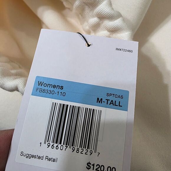 Nike Sportswear Tech Fleece Mid-Rise Joggers Ivory Women's Medium T FB8330-110 - Picture 8 of 14